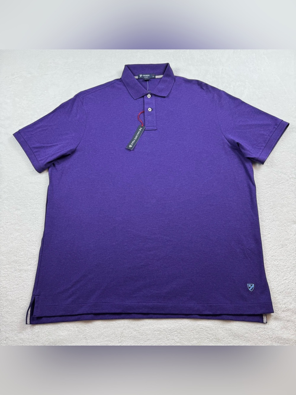 Cremieux classic mesh polo shirt men’s size XL purple the favorite pique knit